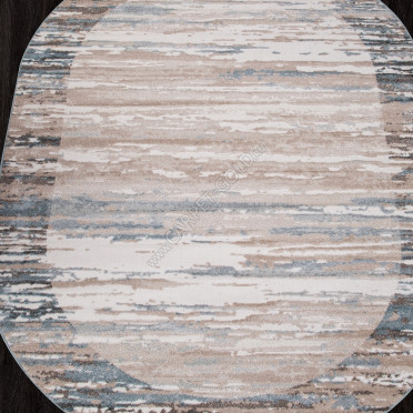 Ковер D983 - BEIGE-BLUE - Овал - коллекция NATUREL