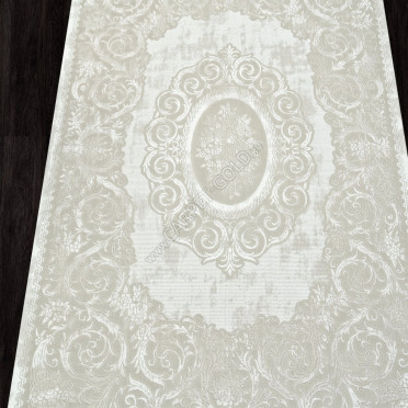 Ковер E413AC - BEIGE / WHITE - Прямоугольник - коллекция SIROCCO