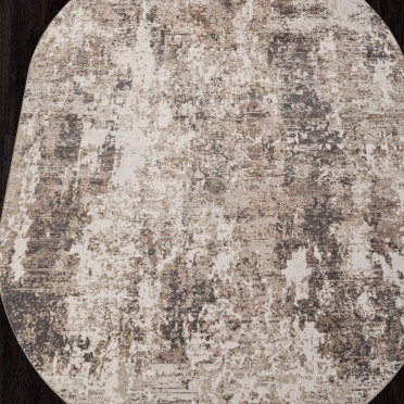 Ковер M031A - CREAM / WHITE - Овал - коллекция SIESTA