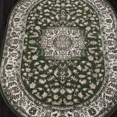 Ковер D412 - GREEN - Овал - коллекция GAVANA