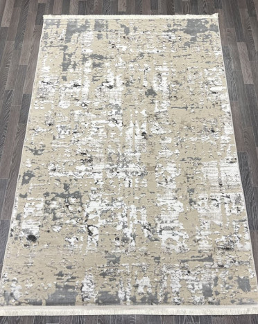 Ковер турецкий 40400B AURA (Акрил, бежевый, серый)
