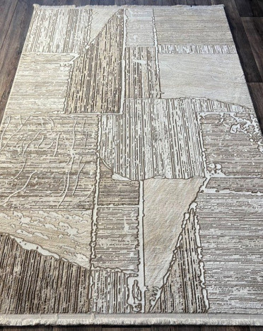 Турецкий ковер Atlantik Hali Deco 10169A (Полиэстер, бежевый)