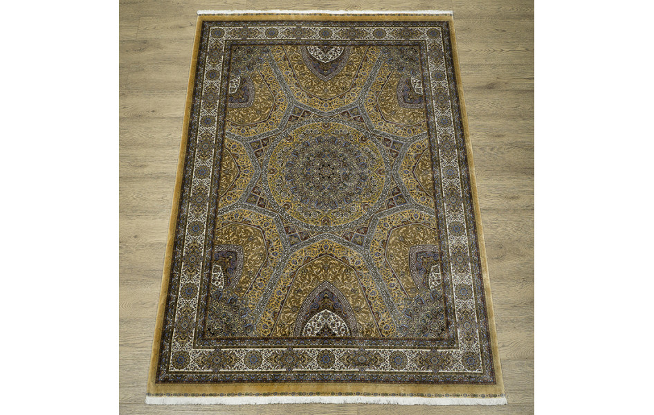 КОВРЫ ДИЗАЙН 2015F ЦВЕТ YELLOW / CREAM