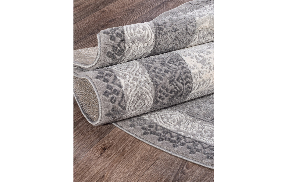 Ковер 04041G - GREY / GREY - Овал - коллекция ARMINA