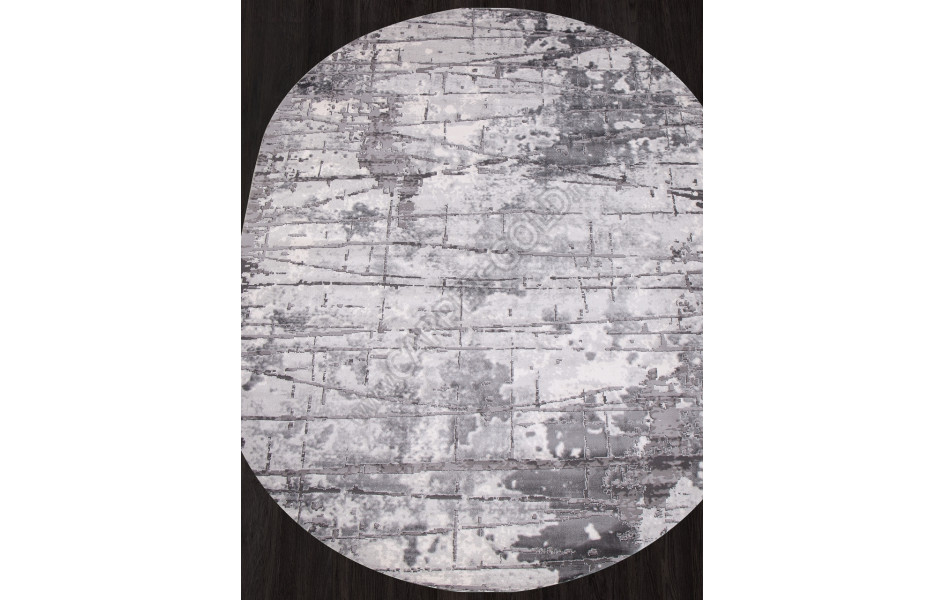 Ковер 03752A - GREY / GREY - Овал - коллекция ARMINA