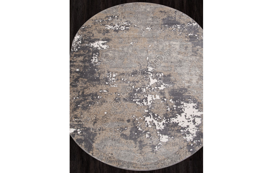 Ковер D996 - CREAM-GRAY - Овал - коллекция ATLANTIS