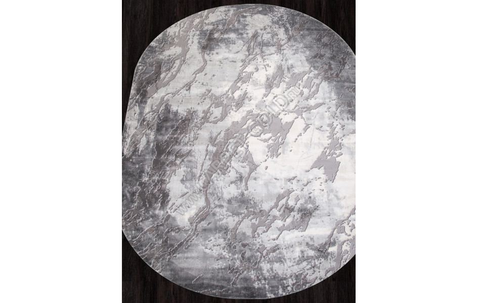 Ковер 04075G - GREY / GREY - Овал - коллекция ARMINA