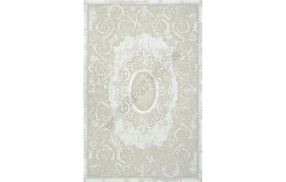 Ковер E413AC - BEIGE / WHITE - Прямоугольник - коллекция SIROCCO