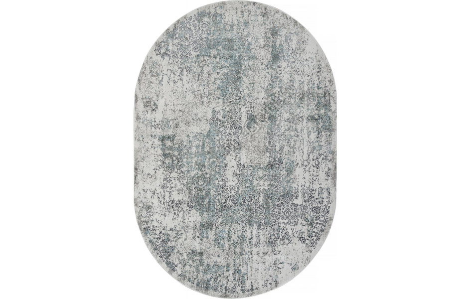 Ковер 02475F - BLUE / GREY - Овал - коллекция SAFARI