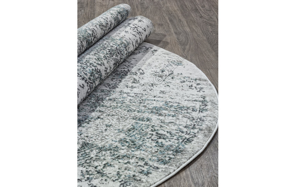 Ковер 02475F - BLUE / GREY - Овал - коллекция SAFARI
