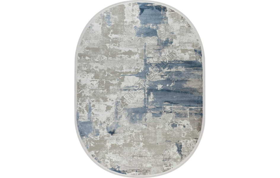 51272B OVAL BLUE / CREAM Nadejda