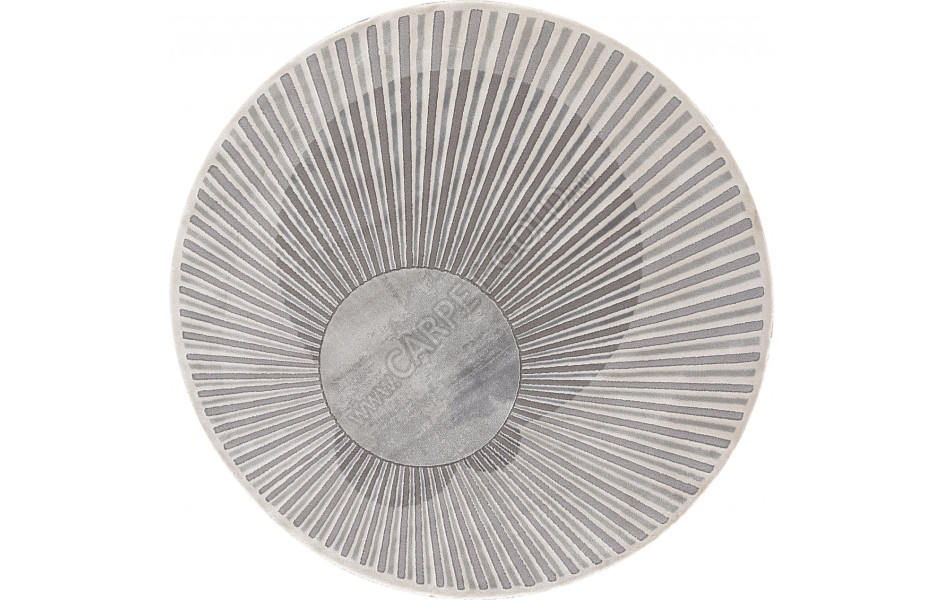 Ковер 00837G - GREY / GREY - Круг - коллекция SAFIR