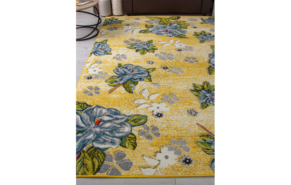 Ковер комнатный на пол AC44 YELLOW