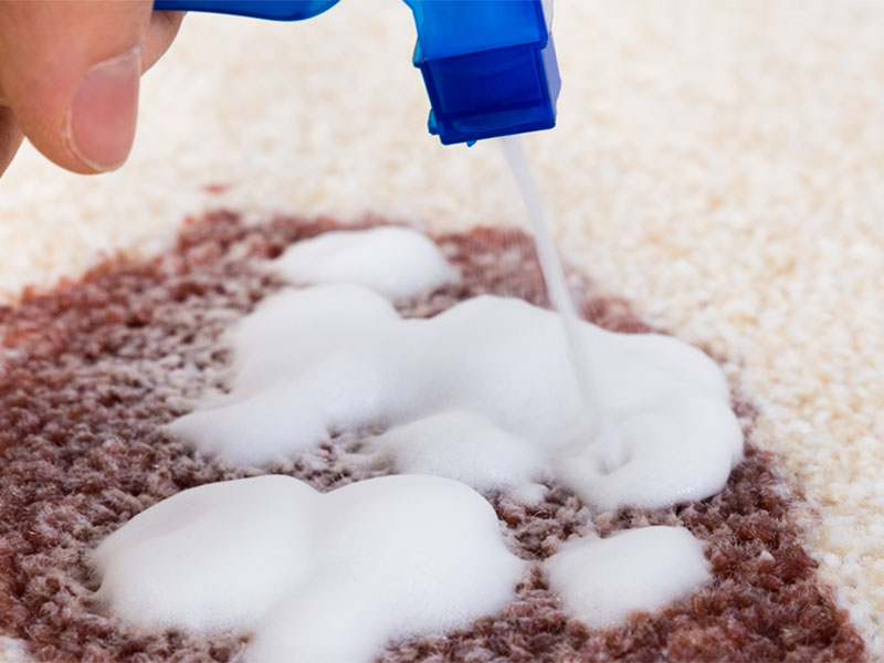 Чистка ковра перекисью водорода